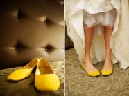 Shoe and Wedding Dress
